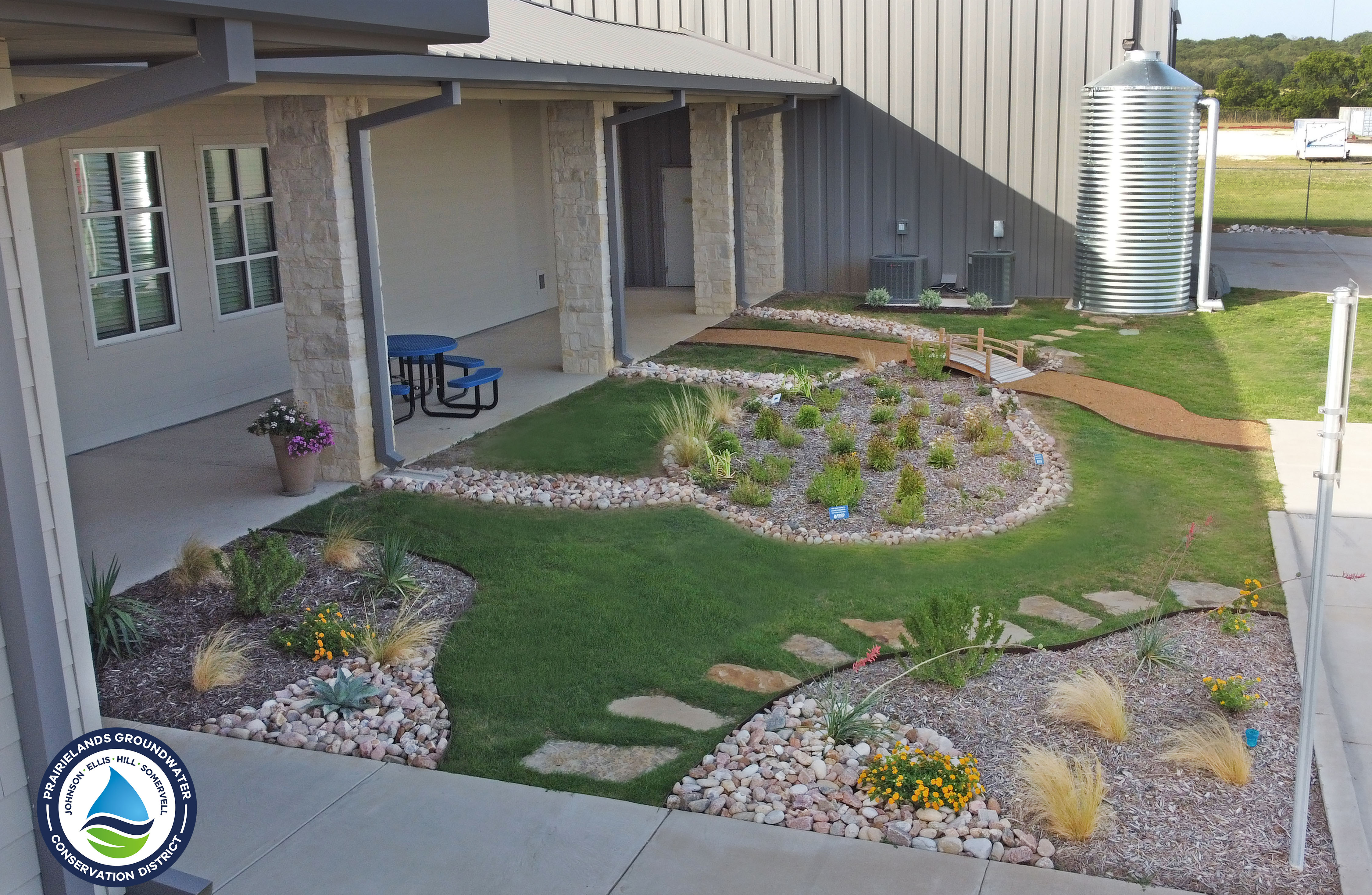 Prairielands GCD rainwater harvesting system.